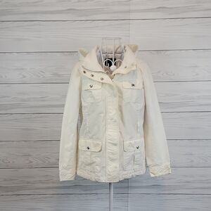 Banana Republic Off White Utility Jacket Womens Size XS